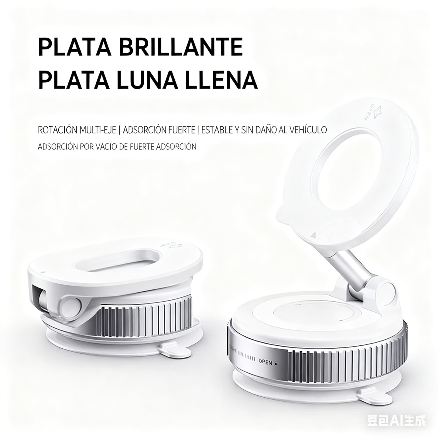 🔥Oferta por tiempo limitado🔥Soporte para teléfono con ventosa para navegación con control central de coche, magnético, multifuncional, portátil