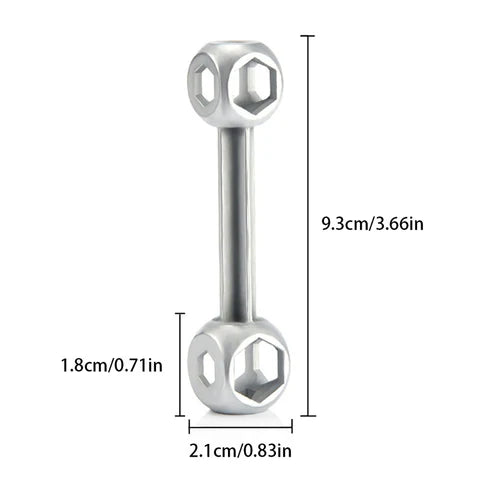 Llave hexagonal de varios tamaños