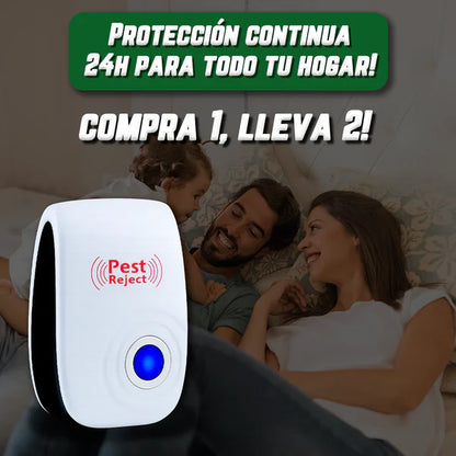 Repelente ultrasónico inteligente 300m2 - seguro para mascotas y niños - compre 1, lleve 2[no tóxico, silencioso]